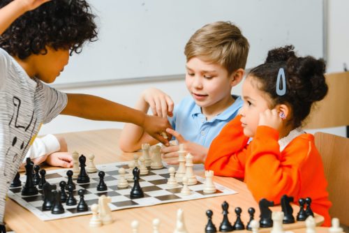 Kids Learning Chess